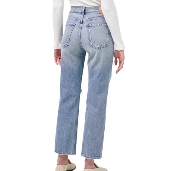 Citizens of Humanity Emery Crop Distressed Relaxed Straight In Heatwave Wash 28 - Picture 3 of 16